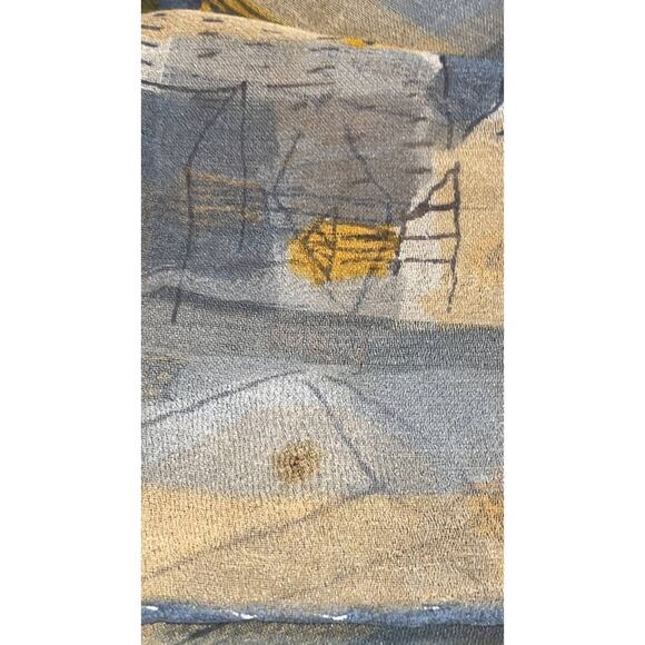 Vintage VERA Neumann Scarf ~ Ladybug Signed ~ sheer ~ Gray - Picture 8 of 8